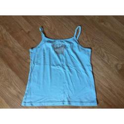 H&M zomer topje licht blauw 170 nieuw