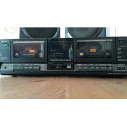 sony dubbel cassette recorder