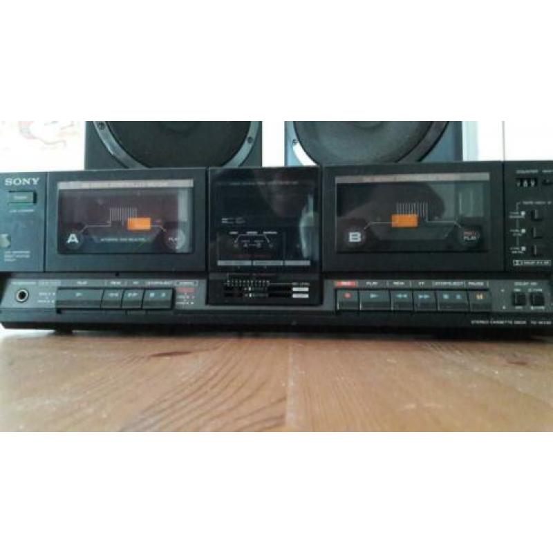 sony dubbel cassette recorder