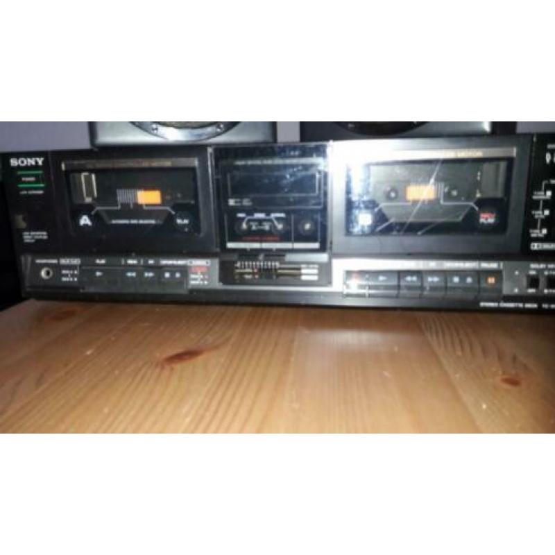 sony dubbel cassette recorder