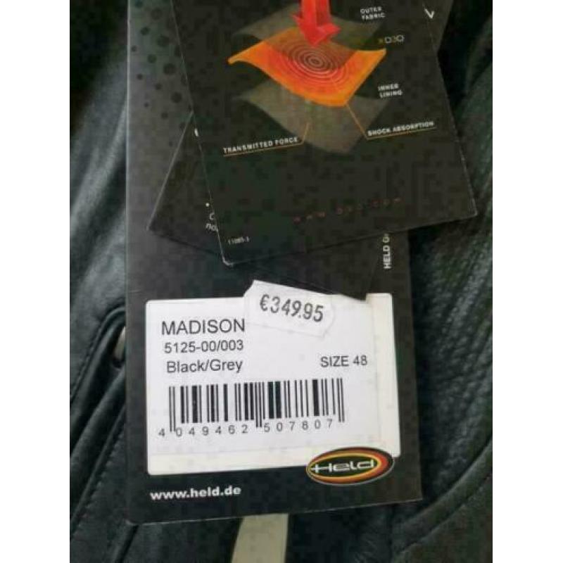Held stoer retro motorjack leder maat 48