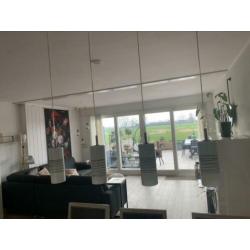 Witte hanglamp met 4 lichtpunten