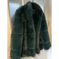 Fake fur jas maat s