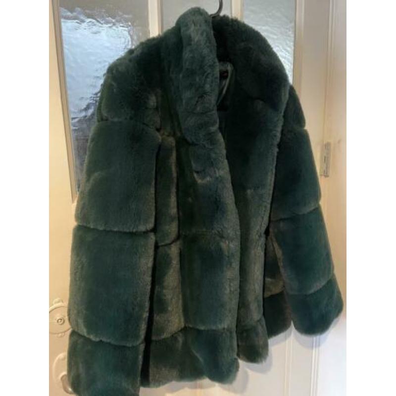 Fake fur jas maat s