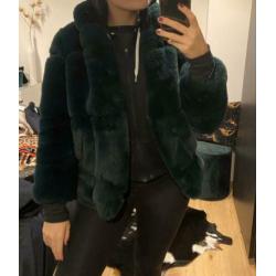 Fake fur jas maat s