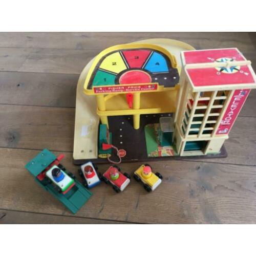 Fisher price garage, fisher price speelgoed
