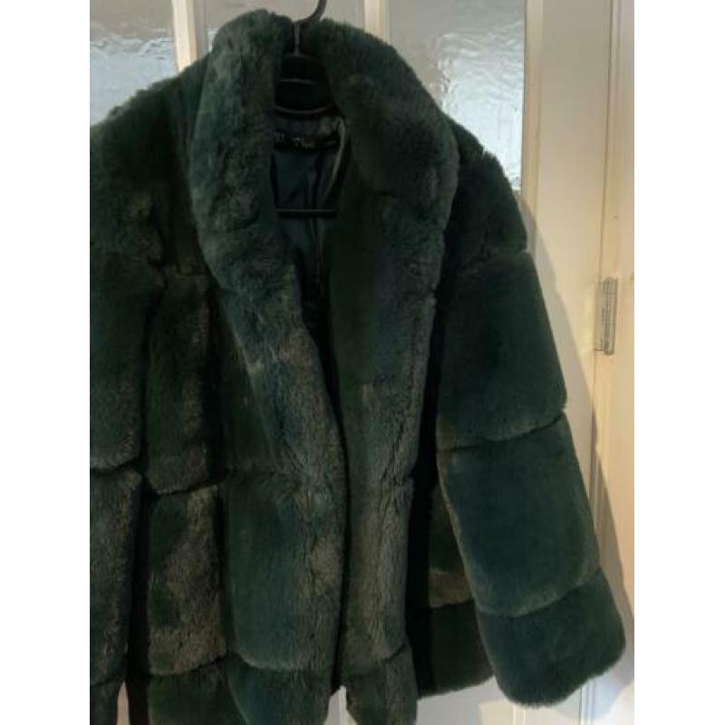 Fake fur jas maat s