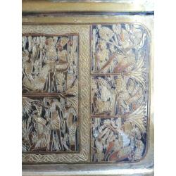 Jaren 20 30 Farao Egyptisch souvenir sier bord / koper