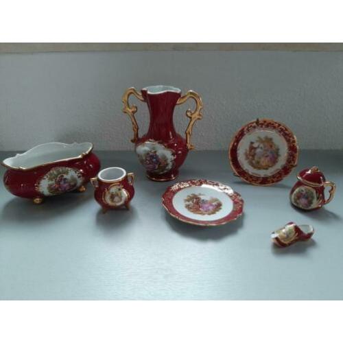 Limoges porseleinen miniatuur servies