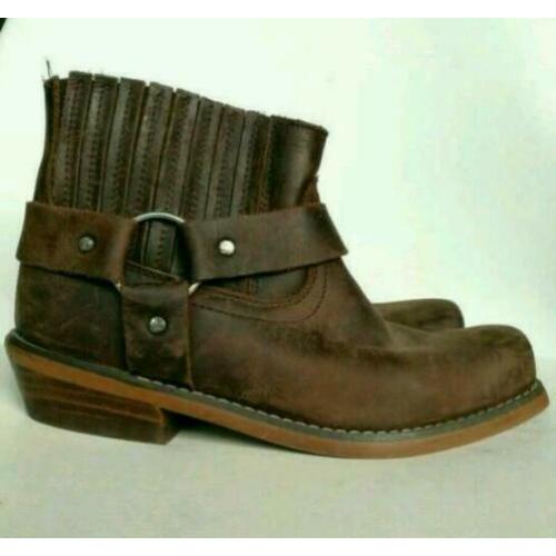 Albany Tylor Biker Cowboy Boots enkellaarsjes 36 Bruin