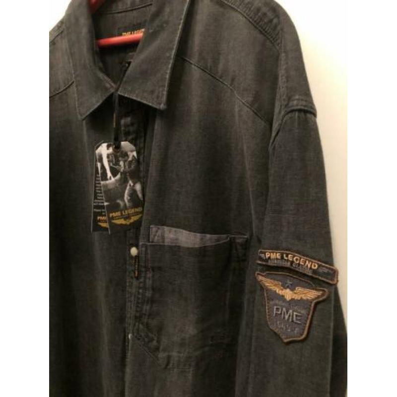 Overhemd PME Legend jeans zwart