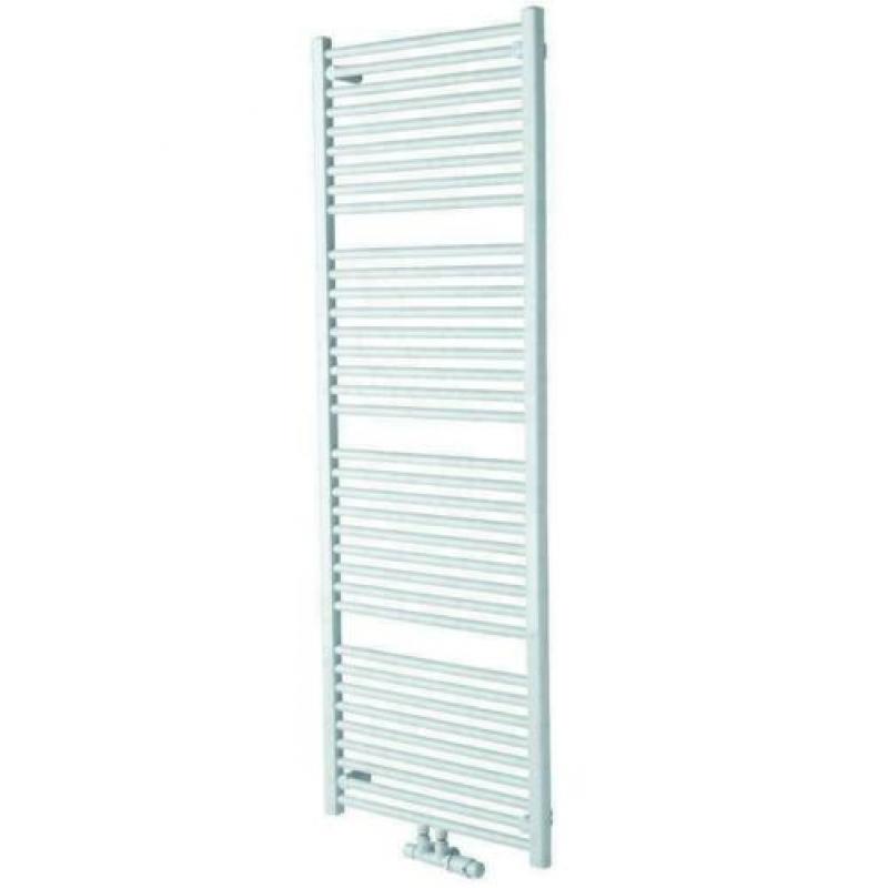 Handdoek radiator 60 cm breed x 185 cm hoog met midden- onde
