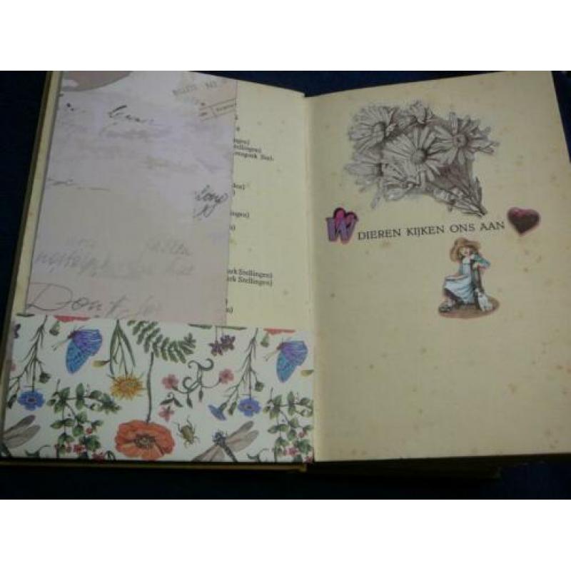 Vintage ephemera album / journal 1929 - boek met een verhaal