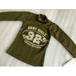 Maat 104 - lees army girls - 2 x trui