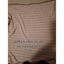 Verschillende dekentjes voor in wandelwagen maxi cosi