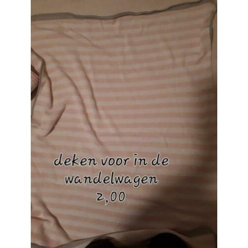 Verschillende dekentjes voor in wandelwagen maxi cosi