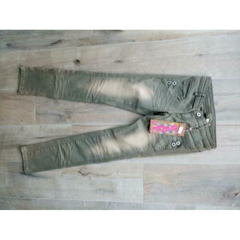 Extra skinny jeans NIEUW maat 34 36 olijf groen