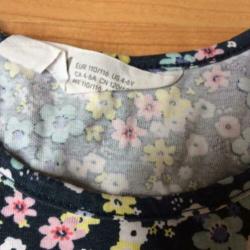 Mouwloos bloemenjurkje 110-116 H&M
