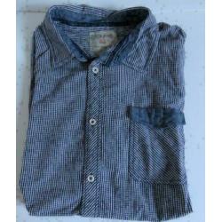 Garcia Jeans blauw geruit overhemd maat XXL