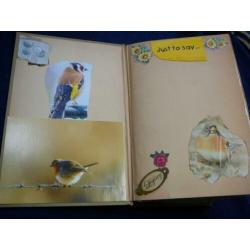 Vintage ephemera album / journal 1929 - boek met een verhaal