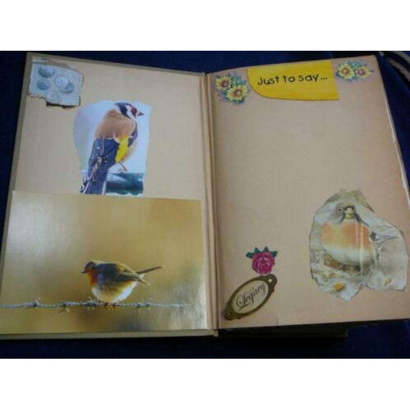 Vintage ephemera album / journal 1929 - boek met een verhaal