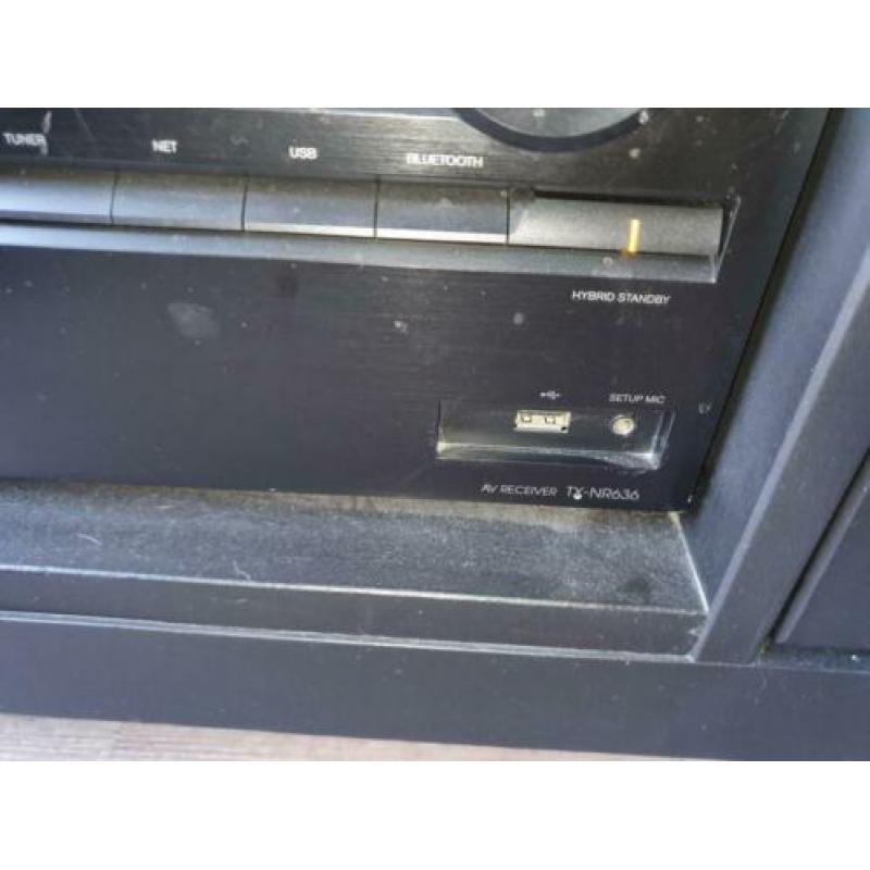 Onkyo reciever tx nr 636 met boston speakers en woofer