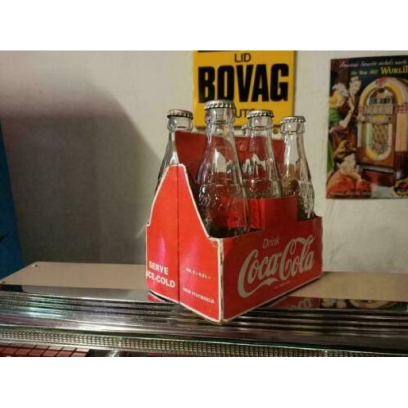 6x Coca Cola Flesjes (Kartonnen Display) 90's