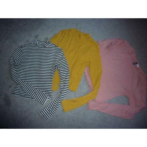 3 truitjes van H&M. mt XS/S