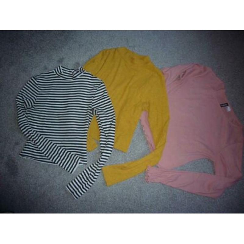 3 truitjes van H&M. mt XS/S