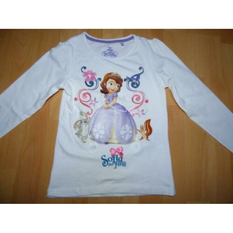 Witte longsleeve met prinses Sofia van C&A, maat 110 NIEUW!