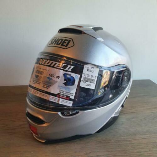 Shoei neotec 2 light silver 2019 nieuw in doos maat L