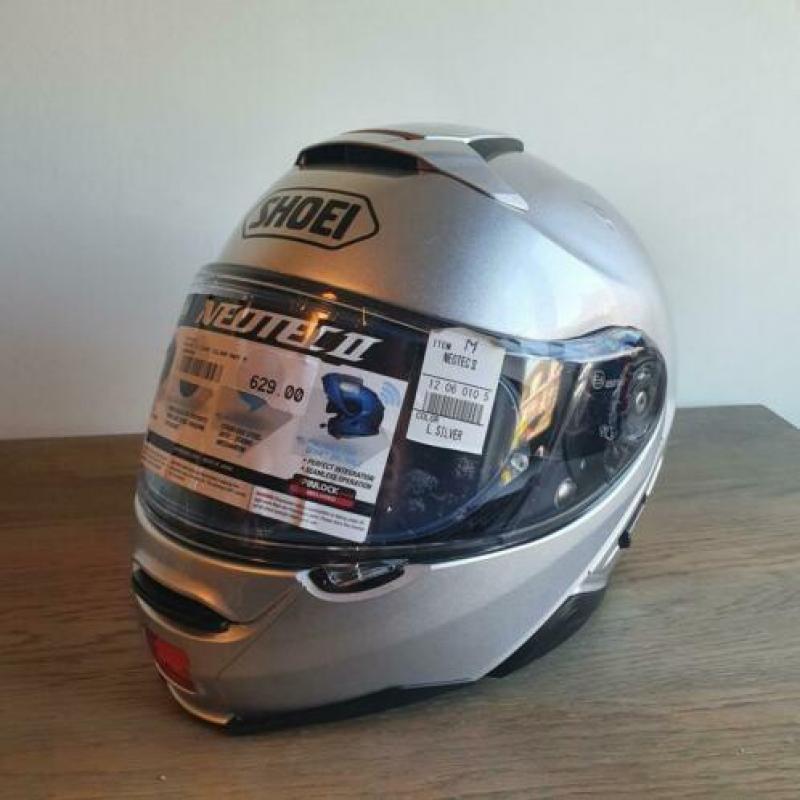 Shoei neotec 2 light silver 2019 nieuw in doos maat L