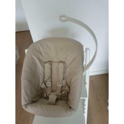 Stokke Tripp Trapp Newborn set grijs/wit als nieuw