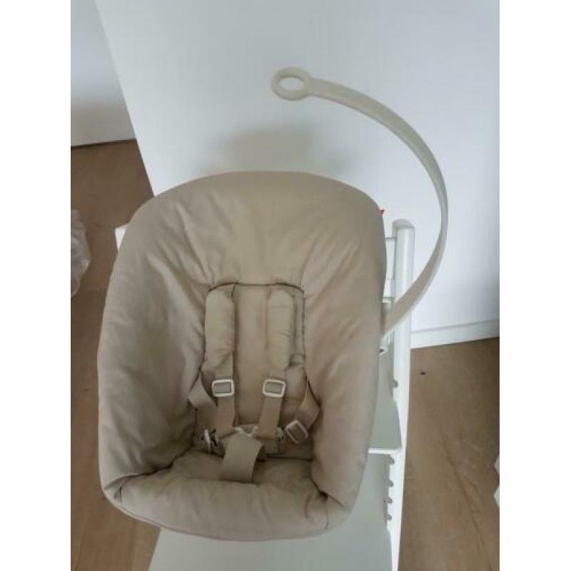 Stokke Tripp Trapp Newborn set grijs/wit als nieuw