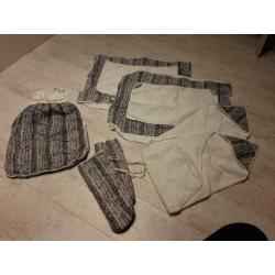 Baby set aankleedkussens kruikzakken slaapzak baddoekken