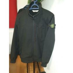 Stone island, soft shell, zwart, S