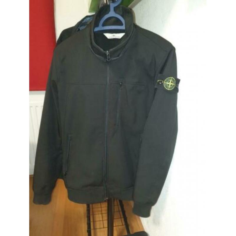 Stone island, soft shell, zwart, S