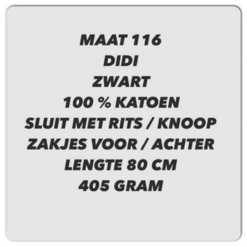Maat 116 - didi - zwart spijker broek