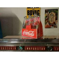 6x Coca Cola Flesjes (Kartonnen Display) 90's
