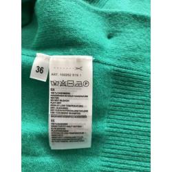 Repeat trui, 100% Cashmere, maat 36, Emerald, NIEUW