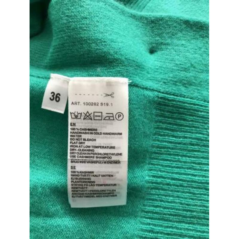 Repeat trui, 100% Cashmere, maat 36, Emerald, NIEUW