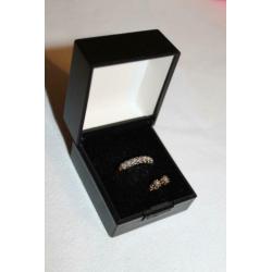 gouden ring plus oorbellen