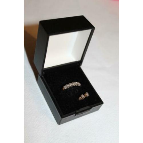 gouden ring plus oorbellen