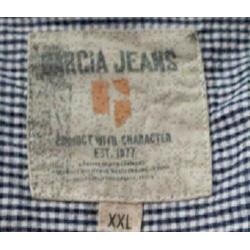 Garcia Jeans blauw geruit overhemd maat XXL