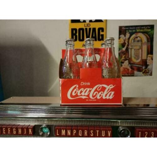 6x Coca Cola Flesjes (Kartonnen Display) 90's
