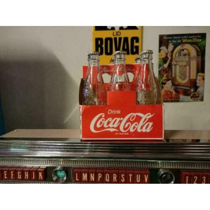 6x Coca Cola Flesjes (Kartonnen Display) 90's
