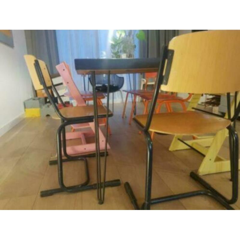 Vintage schoolstoelen