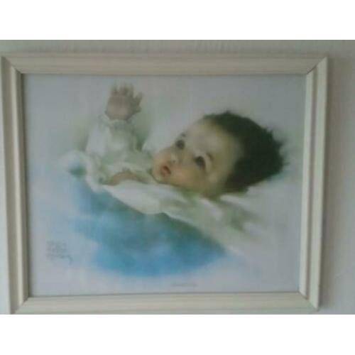 2 Bessie Pease Gutmann schilderijtjes met baby afbeelding
