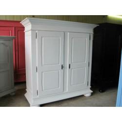 Brocante houten broodkast groenlose buffetkasten, kamerkast