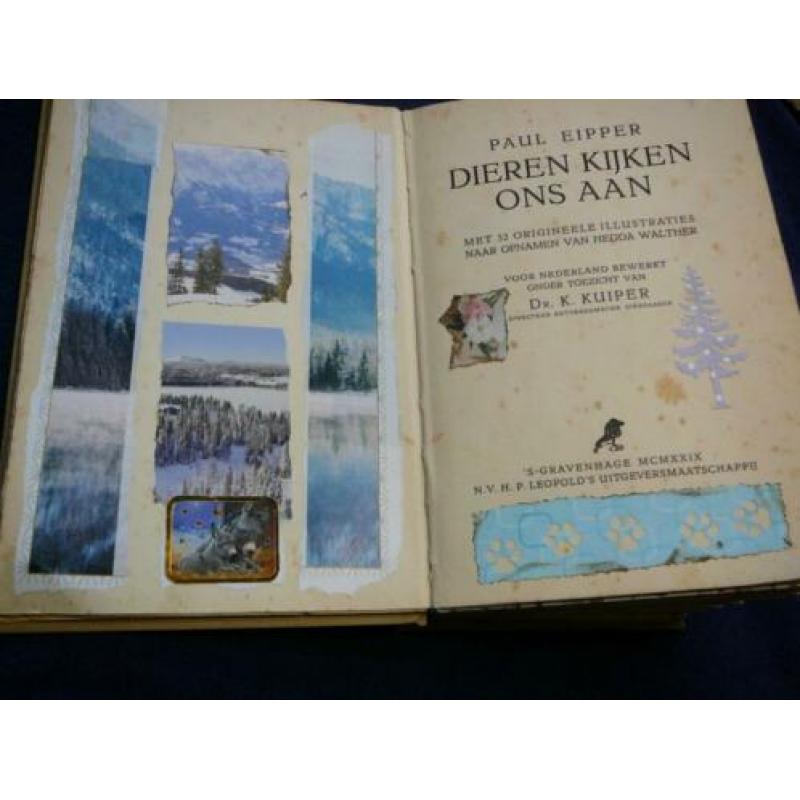 Vintage ephemera album / journal 1929 - boek met een verhaal